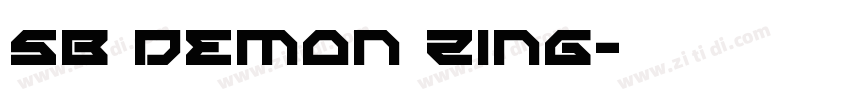 SB Demon Zing字体转换